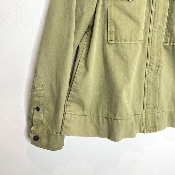 Madewell Army Swing Jacket Womens Small Green Zip Up Military - Picture 3 of 7